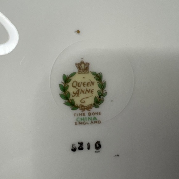 Gorgeous Vintage Queen Anne #5216 Pansies Gold 8" Plate Made in‎ England Rare! - Picture 8 of 8